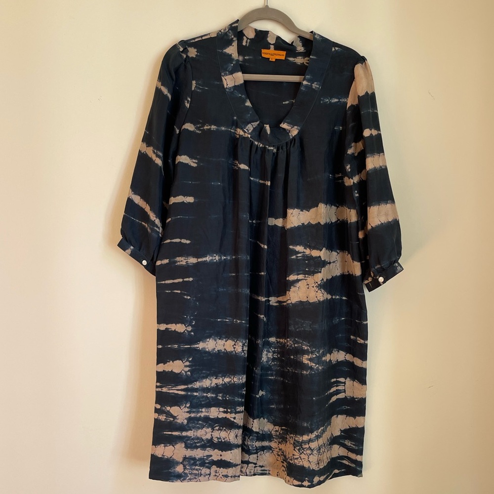 EUC Roberta Freyman silk tie dye dress